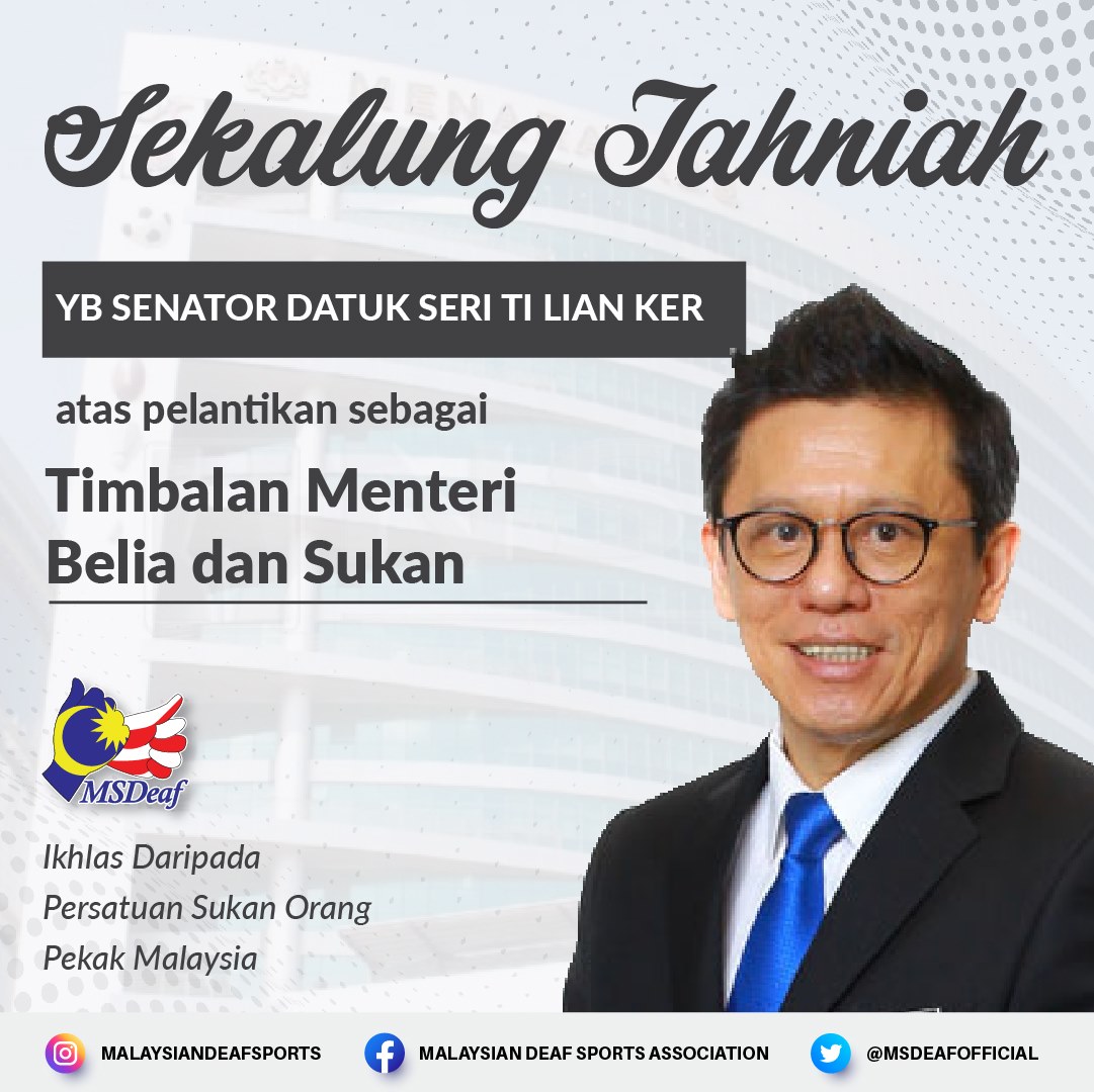 Perlantikan Timbalan Menteri Belia dan Sukan Malaysia